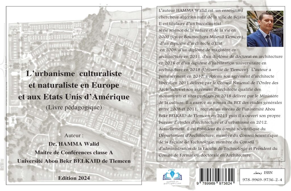 L’urbanisme culturaliste et naturaliste en Europe et aux Etats Unis d’Amérique par Dr. HAMMA Walid