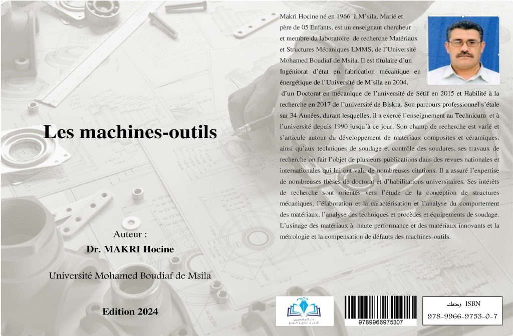 Les machines-outils par Dr. MAKRI Hocine
