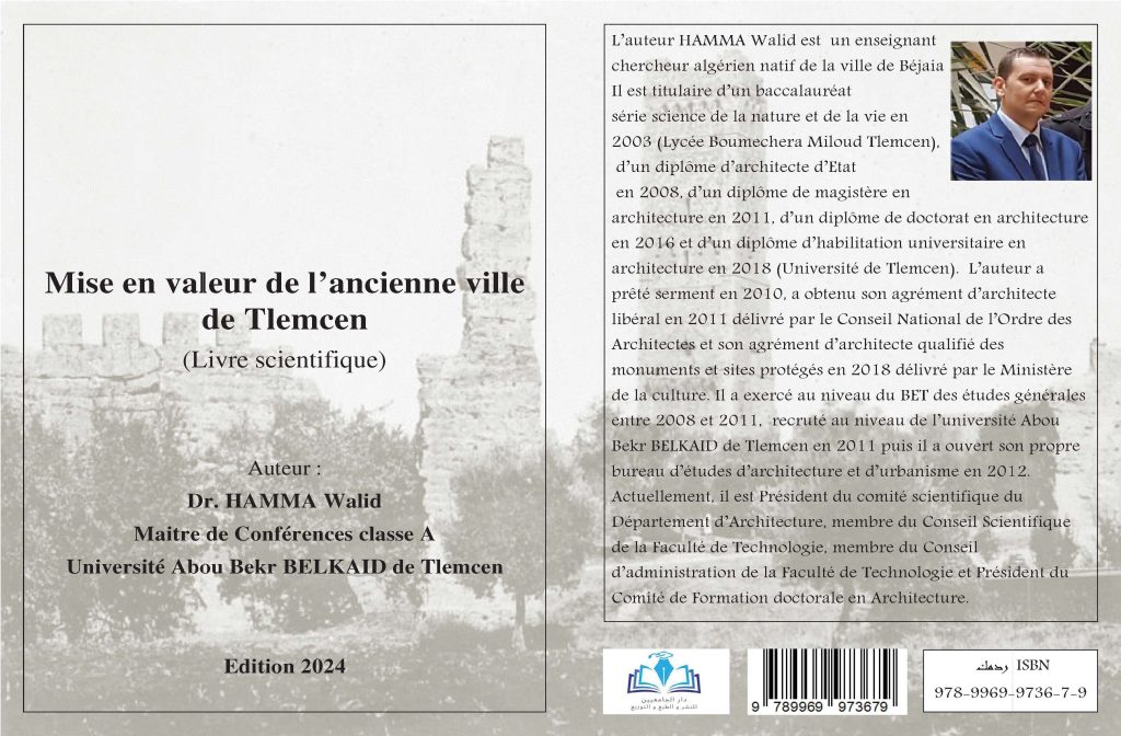 Mise en valeur de l’ancienne ville de Tlemcen (Livre scientifique) par De HAMMA Walid