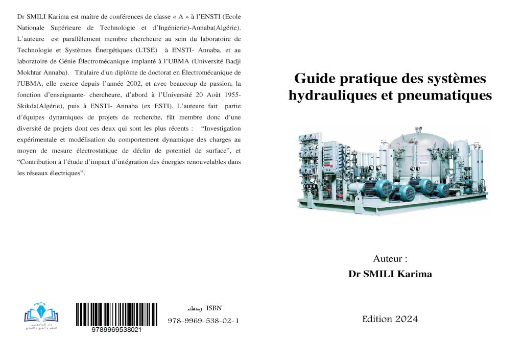 Guide pratique des systèmes hydrauliques et pneumatiques Auteur : Dr SMILI Karima